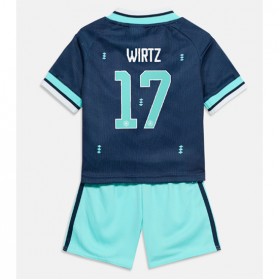 Tyskland Florian Wirtz #17 Borte skjorte til barn VM 2026 Kortermet (+ korte bukser)